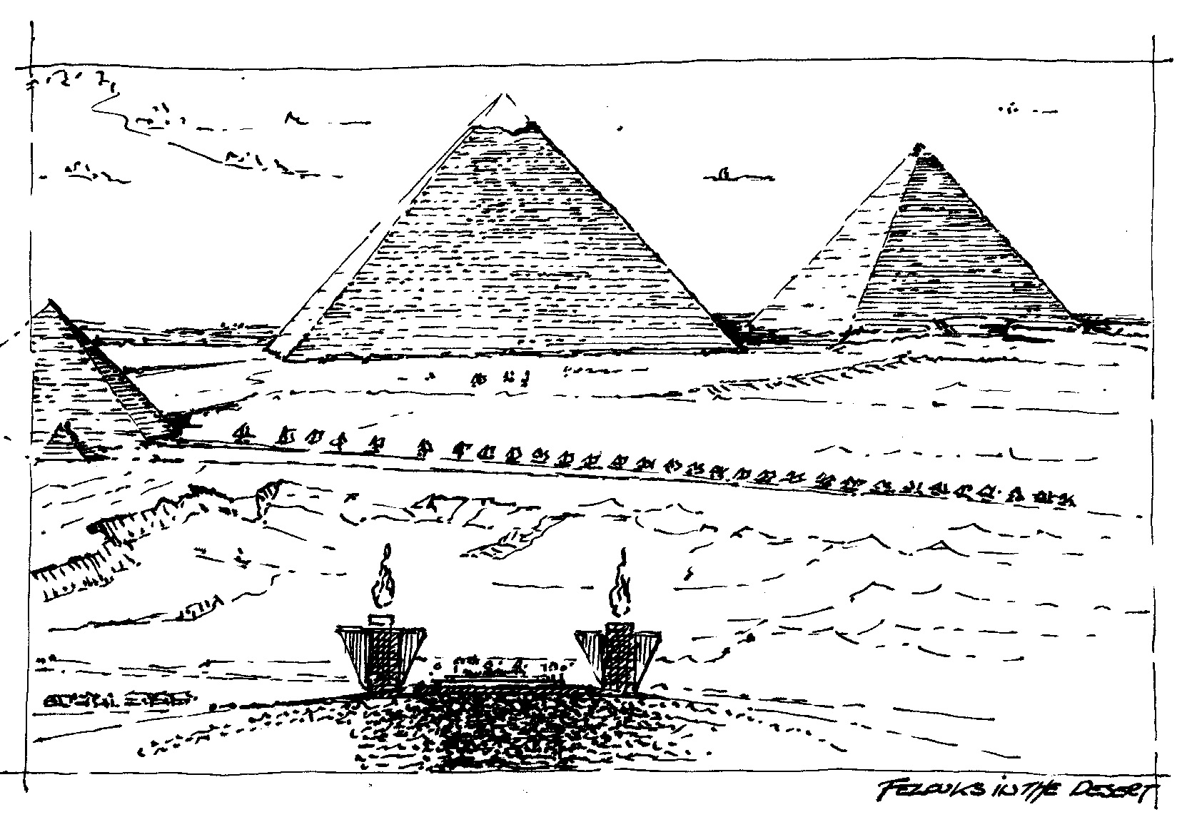Egypt sketch pano